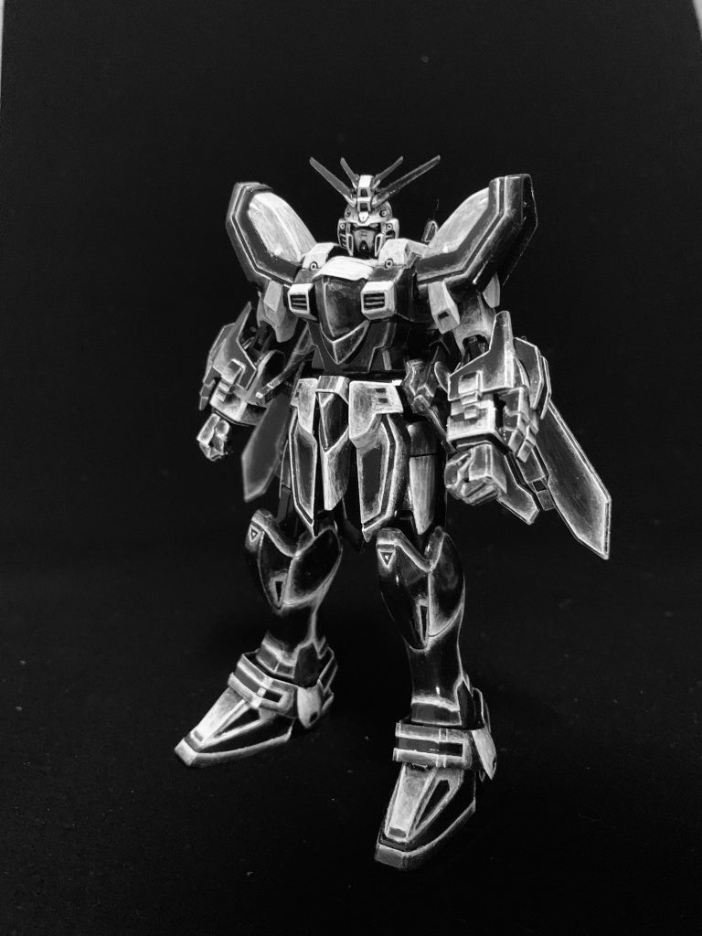 完成直後の写真。ブラック背景だと合成感が出ますねw