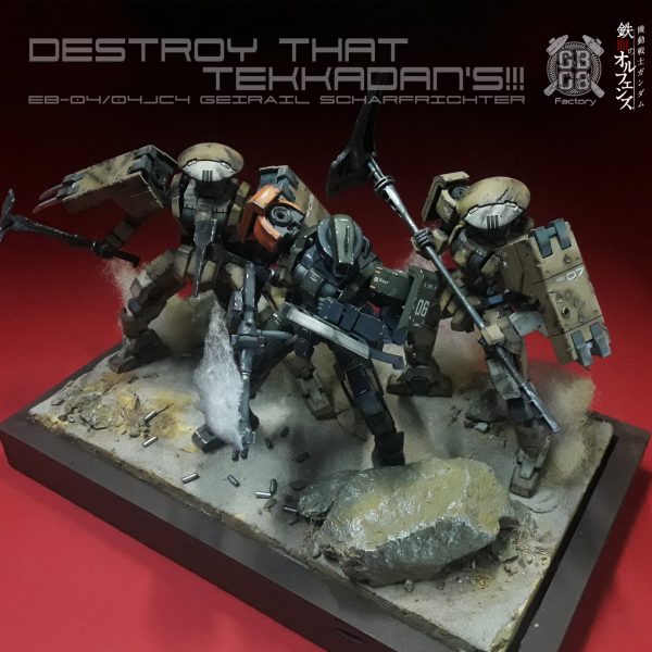 “Destroy that Tekkadan’s” 144 Hg Geirail Diorama