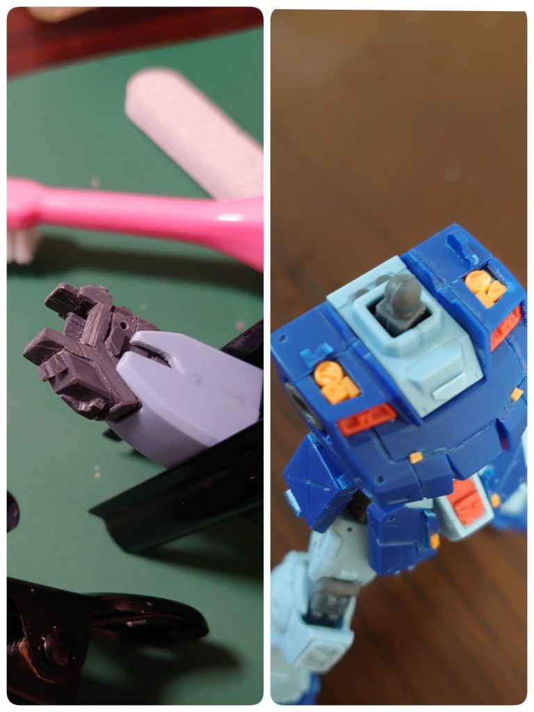 胸部には、肉抜きしてドラケンパーツを流用しています!反省！当方にも、一眼レフ購入し高画質で撮影できると思いましたが、あまりの機械オンチで上手く撮影できませんでした｡:ﾟ(;´∩`;)ﾟ:｡次こそはがんばります