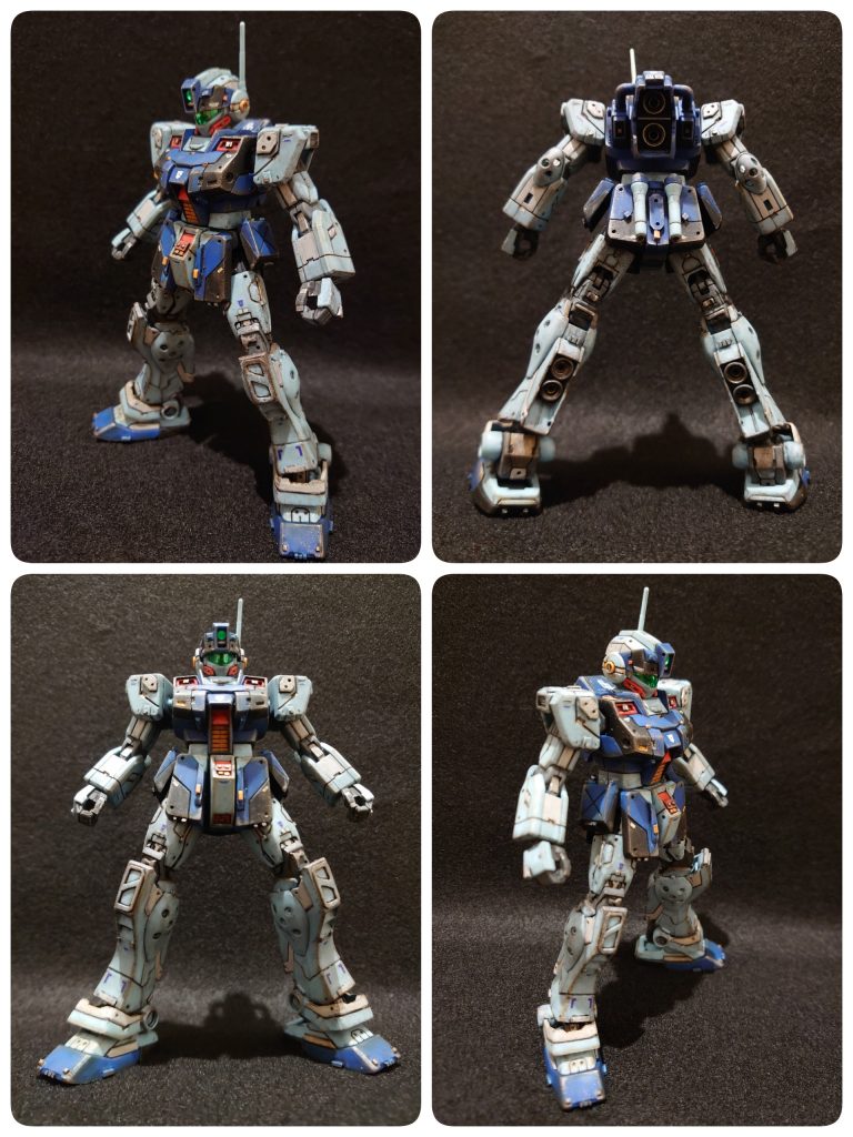 地球連邦軍 / ティターンズ75㎜スナイパー・ライフルビーム・サーベル×2シールド60mmバルカン砲（オプション精密射撃用センサーと高倍率カメラ（精密射撃用レーザーと光学複合センサーを備えた開閉式バイザーを持ち、頭部バイザーを下ろして頭部全体を冷却することで超長距離の狙撃を可能としている。非戦闘空域での突発戦闘時には専用のスナイパー・ライフルによって敵旗艦や敵指揮官機を仕留め、戦闘を短期に決着させる