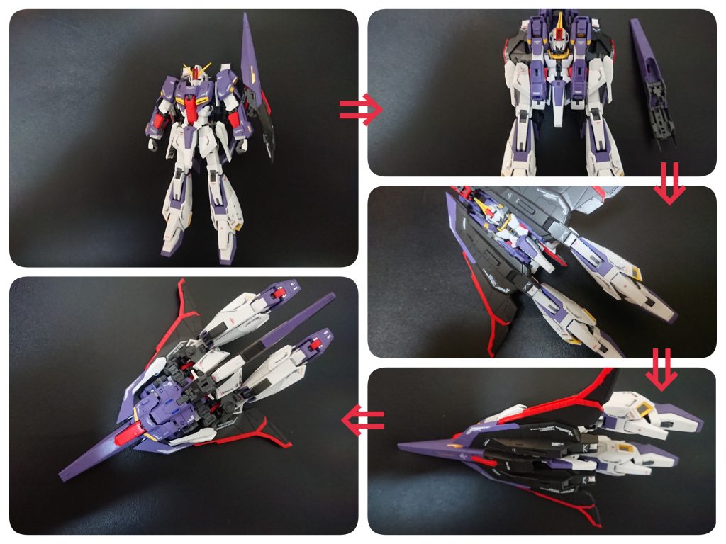 変形で塗装が剥げないように、トップコートは念入りにやりました。可動部の破損が多いと聞いていたので、組立中から柔軟体操?を念入りに。グリスアップしなくても大丈夫でした。