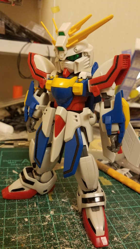 製作過程2使うパーツが決まったところで脛箇所を短縮し足の接続箇所を移植!