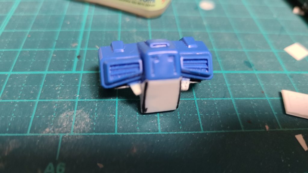 ハイパーとキャプテンのフロントボディアーマーは下を延長加工