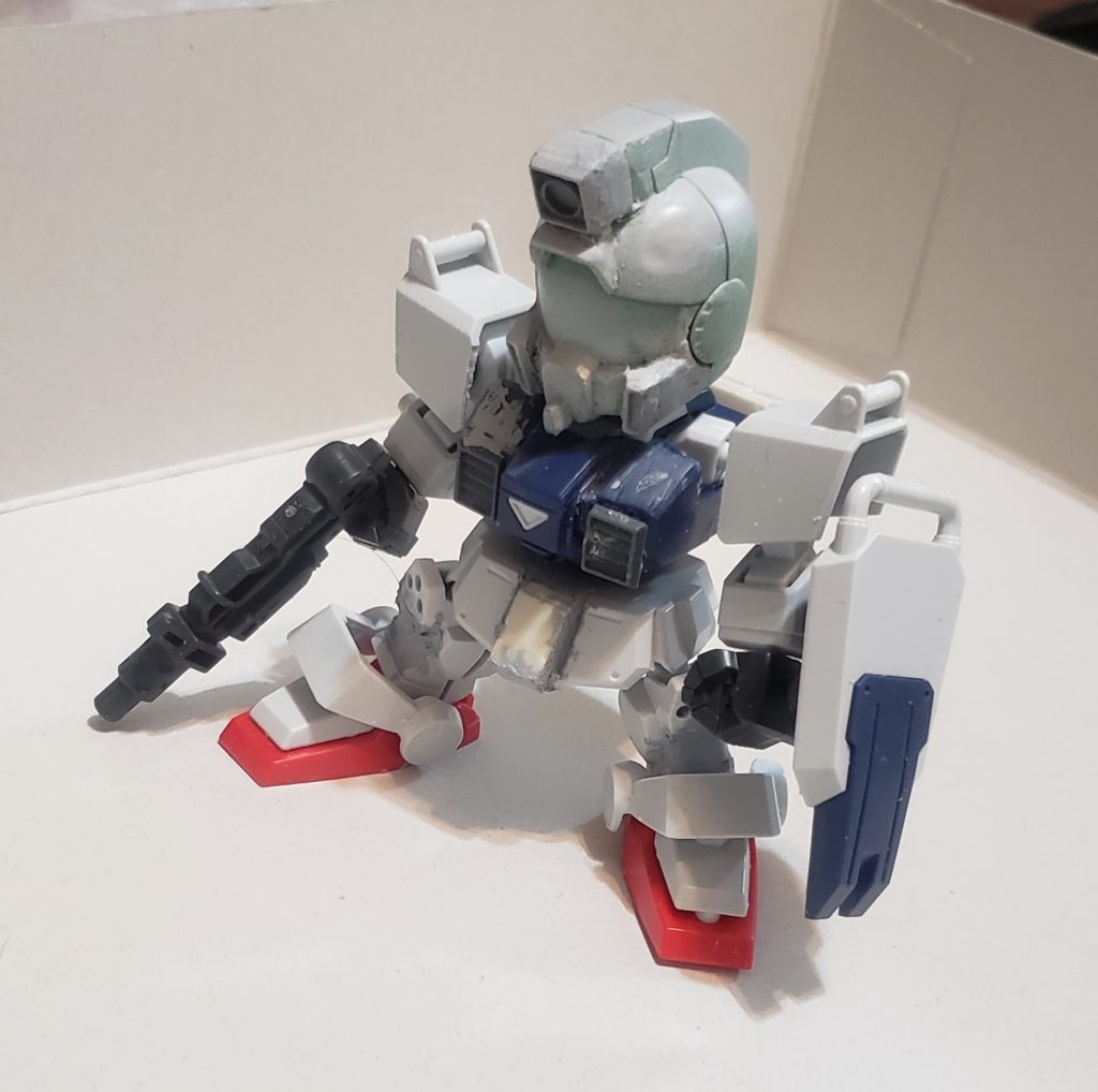 制作初期顔のバランスは結構試行錯誤を繰り返しました。完成系は初期からだいぶ形状が変わってます。