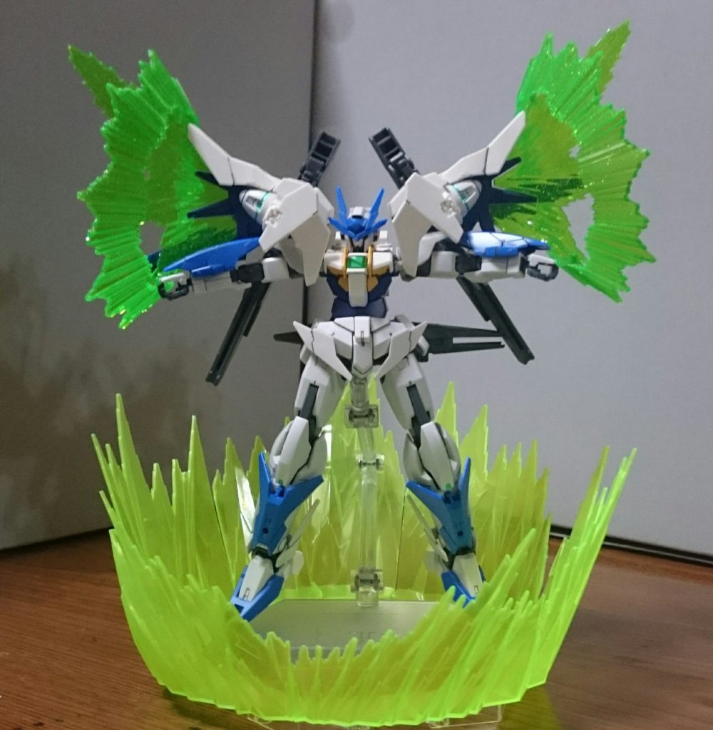 ・光の翼ラメ入りのクリアグリーンっス