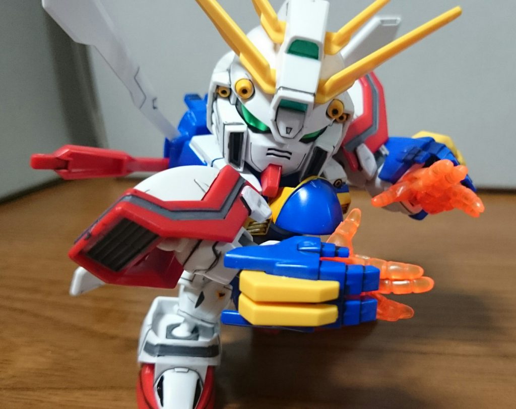 ・MGハンドパーツ(ゴッドフィンガー・左右)/石破天驚拳MGゴッドガンダムのゴッドフィンガーパーツも移植可能。SDとの違いは、掌のモールドがあることと、左右分あることくらいっスね石破天驚拳のポーズはSD Gジェネ・ゼロカス同様の肩引き出しで再現余裕っス!
