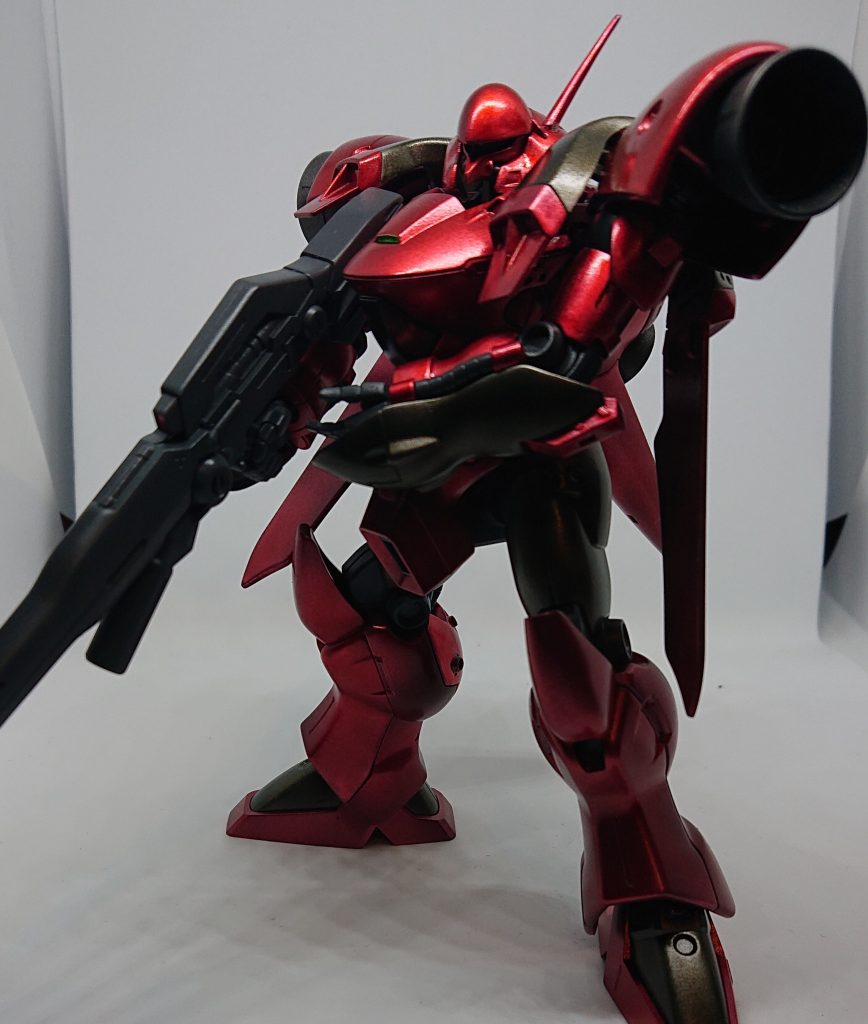 塗装ハガレが恐くてポーズが取れません。