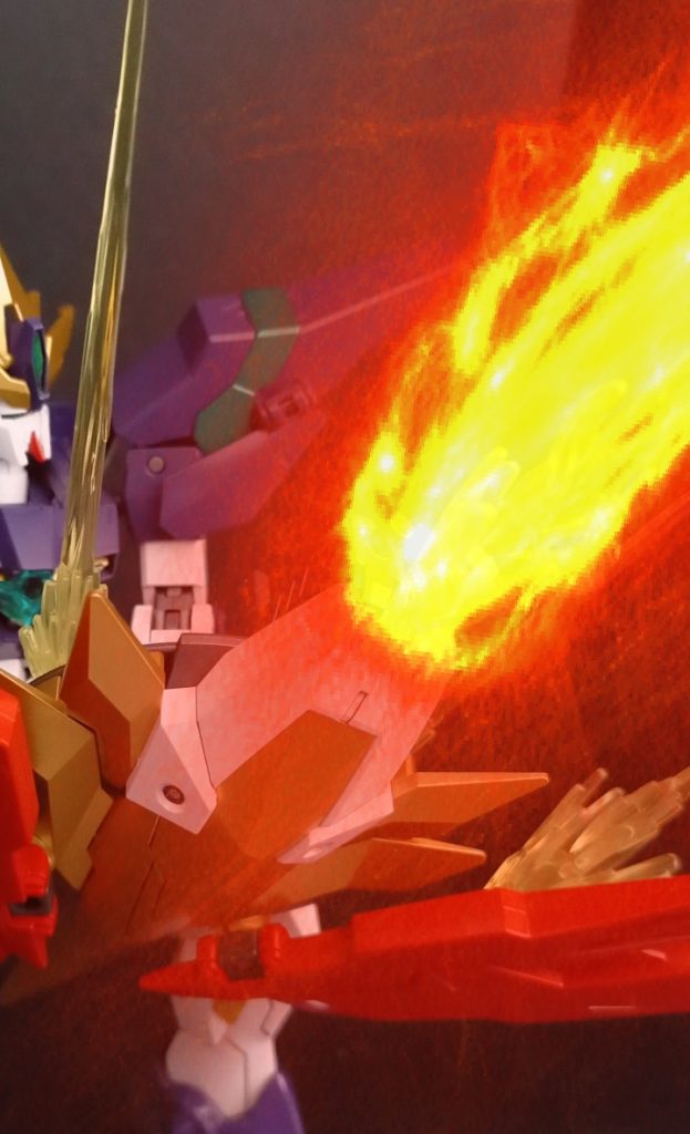 おまけw実は先日アップした頂き物の前に、これと後2つは、切り出しパチ組バラシ迄終らせてましたwもうお分かりですね？wwwイージスナイトナイトは組み立てた感じ肩アーマーのジョイントが個体差か緩く感じました。可変機の宿命ですが撮影時に塗装ハゲカーニバルです。