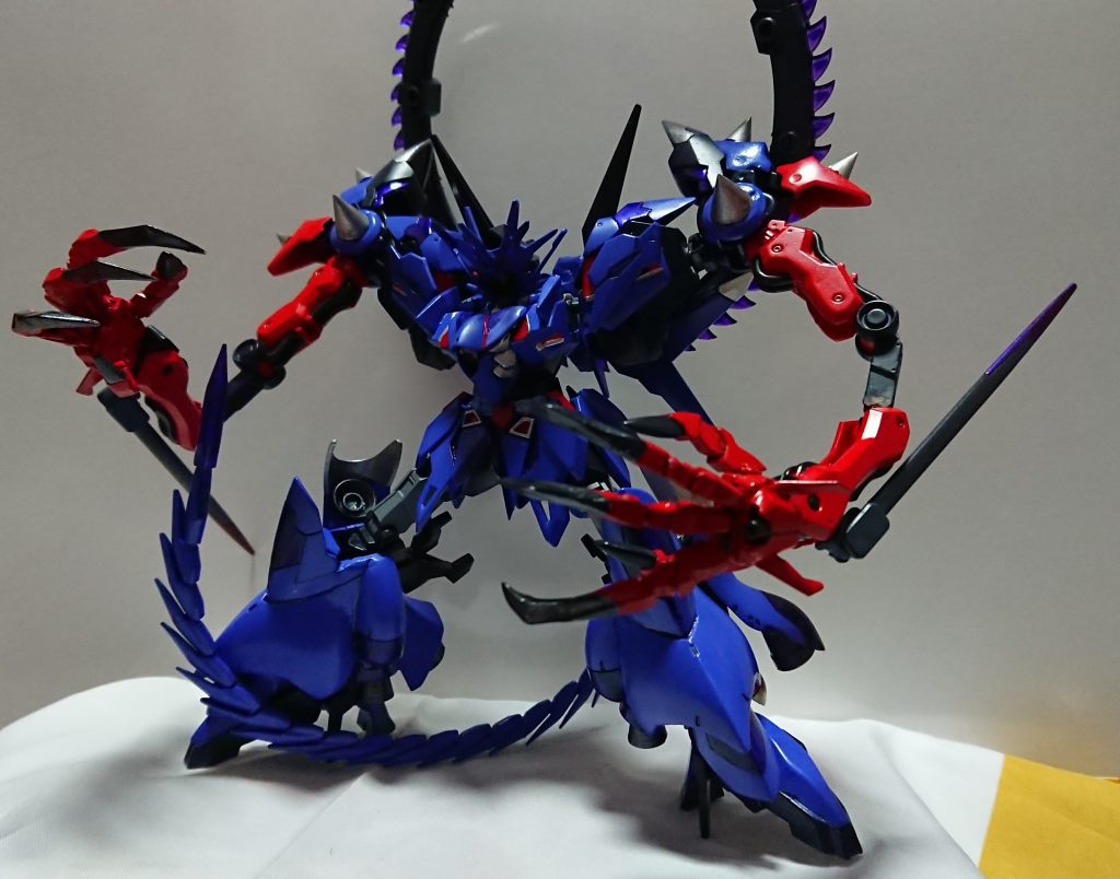 ゼルトザムアームズの指の可動化と指先を爪状に改造しました 