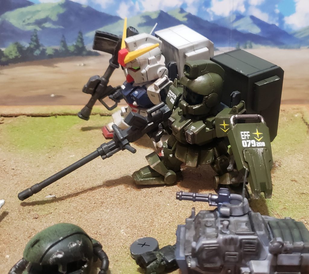 コンテナを背負った状態なんとなくスレイブレイス隊風