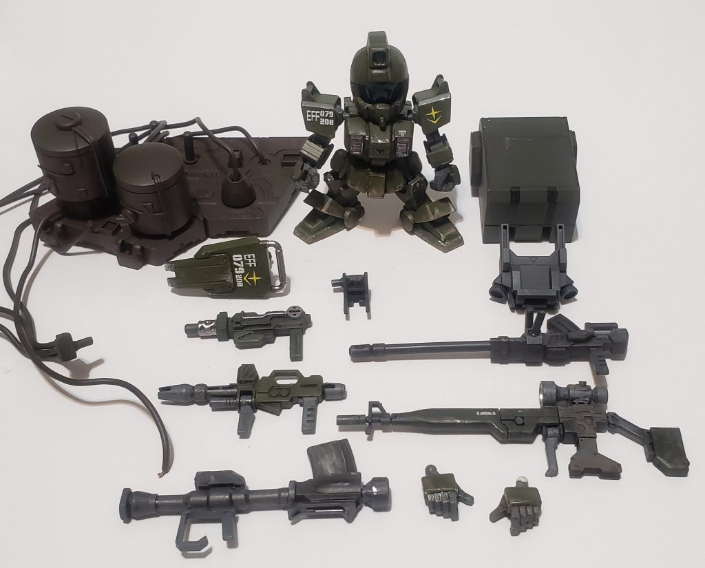 オプション一覧メイン武装のロングレンジビームライフルの他に様々な武装を用意しました。