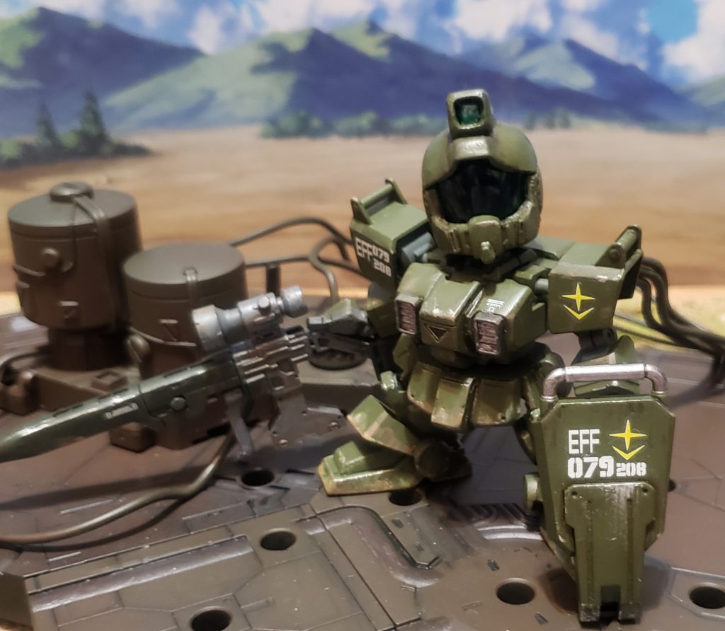 ロングレンジビームライフルはシステムウェポンの物を使用。外部ジェネレーターはWAVEのタンクを元に作成しました。