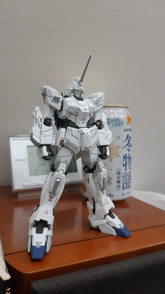 ユニコーンは純白なイメージですが、所々色を変えて塗ってます。でも、グレーは塗らない方が良かったかもです。