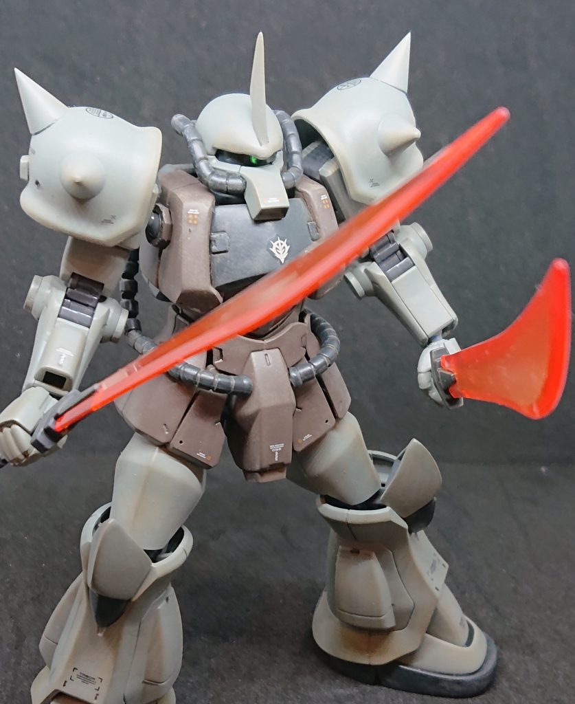 ヒートサーベルはクリアレッドでグラデーション付けました。