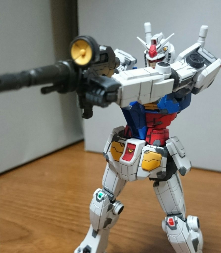 ライフル構えも楽々と