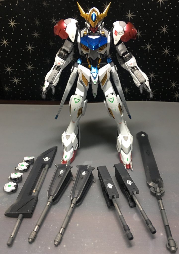 武装一式ソードメイス、バスターソード、ショートメイス、腕部200㎜砲