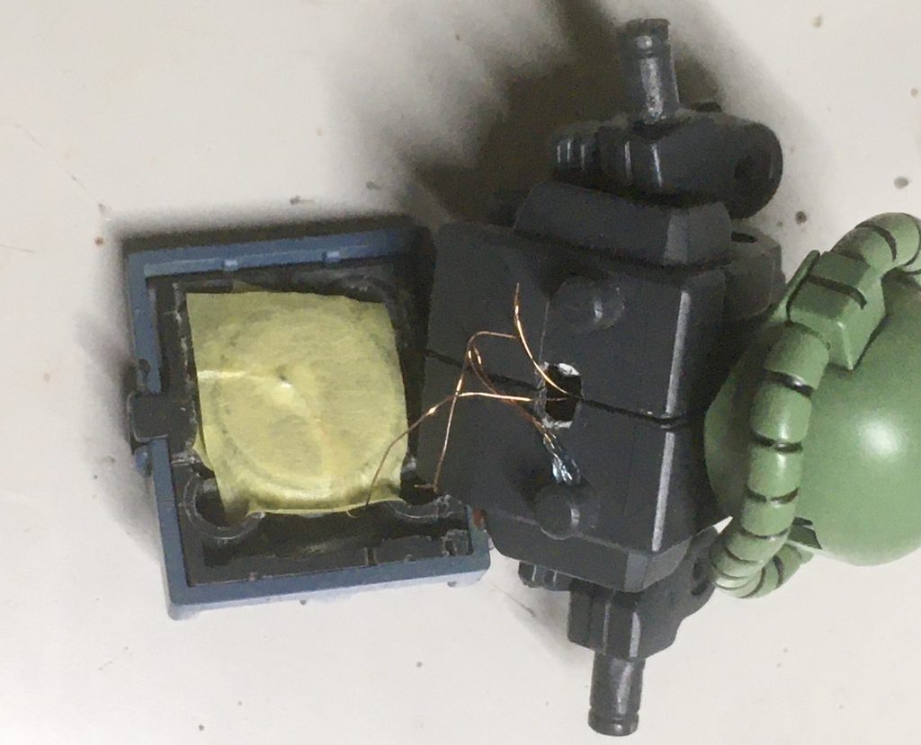 銅線は、直貼りです、、、 