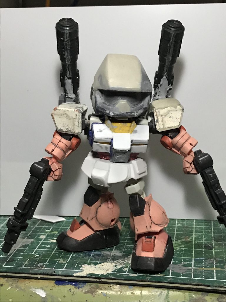 上はガンダム、下はシャアザクで、イフリート改もこの組み合わせだったなぁ