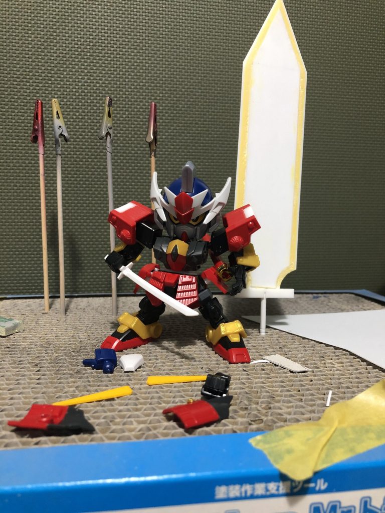 塗装前です。今回はエングレービング塗装に挑戦しました。まだまだ自分の思った通りには作れませんねƪ(˘⌣˘)ʃ