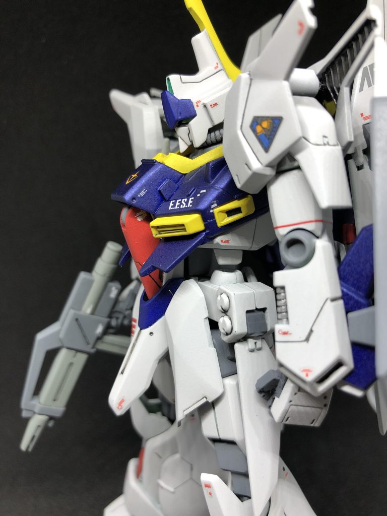 手持ちの武装はジェガンから流用、連邦が鹵獲し改造、UC0096でネェルアーガマで運用という俺設定です。