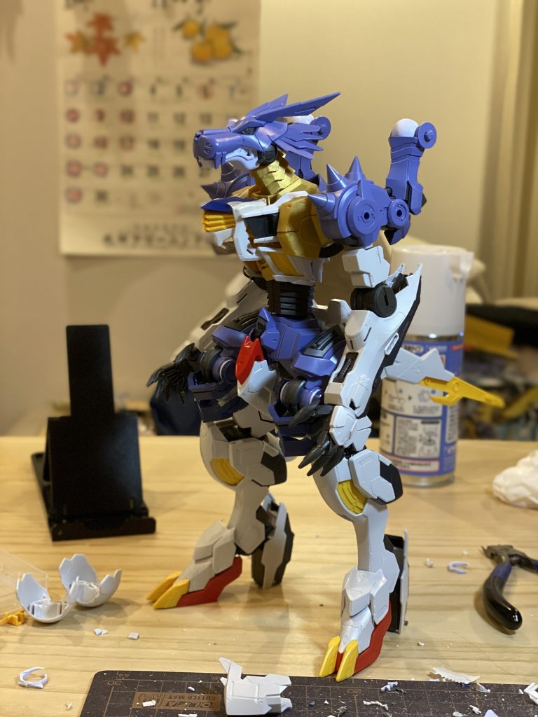 手足接続は簡単にできたのですが、その後の全体のバランスを整えるのが大変でした😅