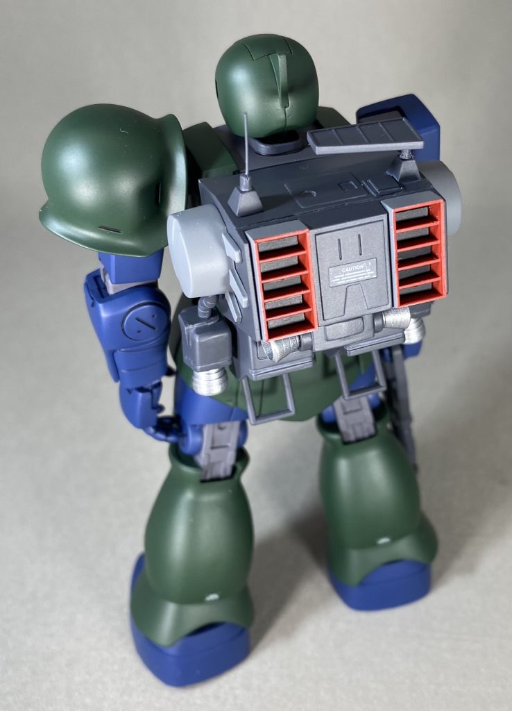 上から。アンテナを真鍮線に変更。バーニアも交換しています