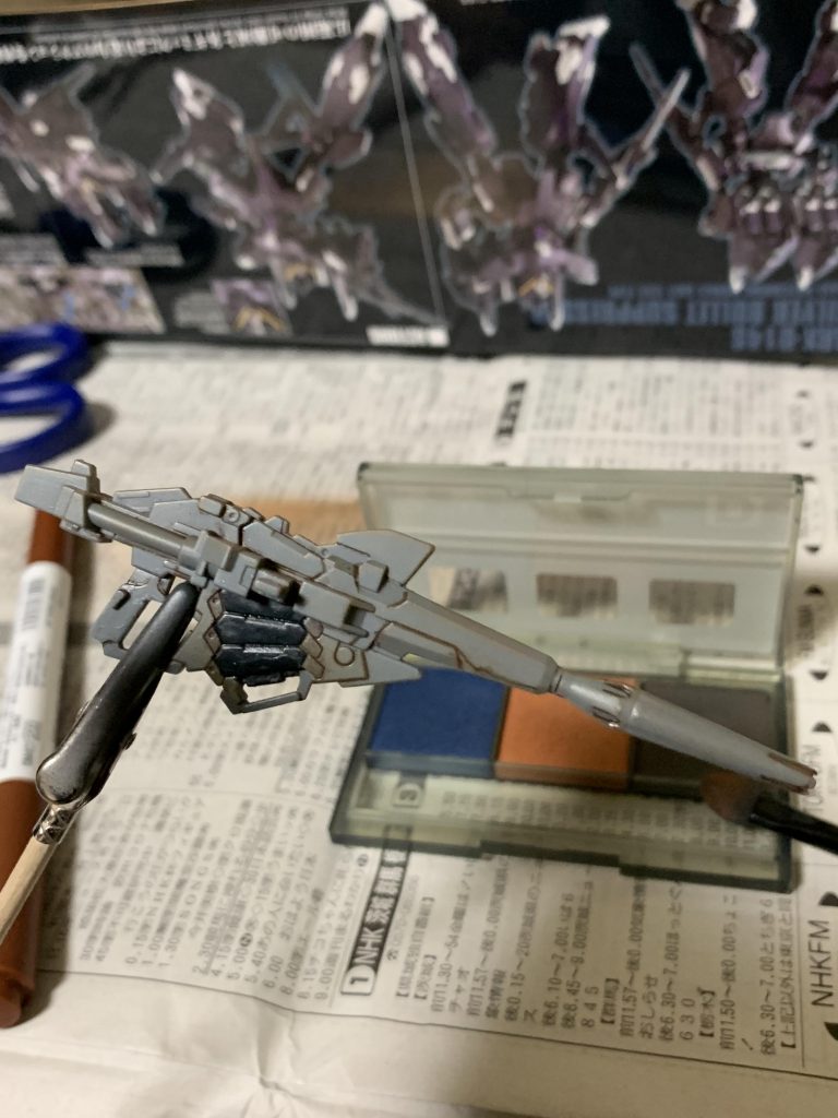 ビームマグナムにはウェザリング塗装を初めて試しました。