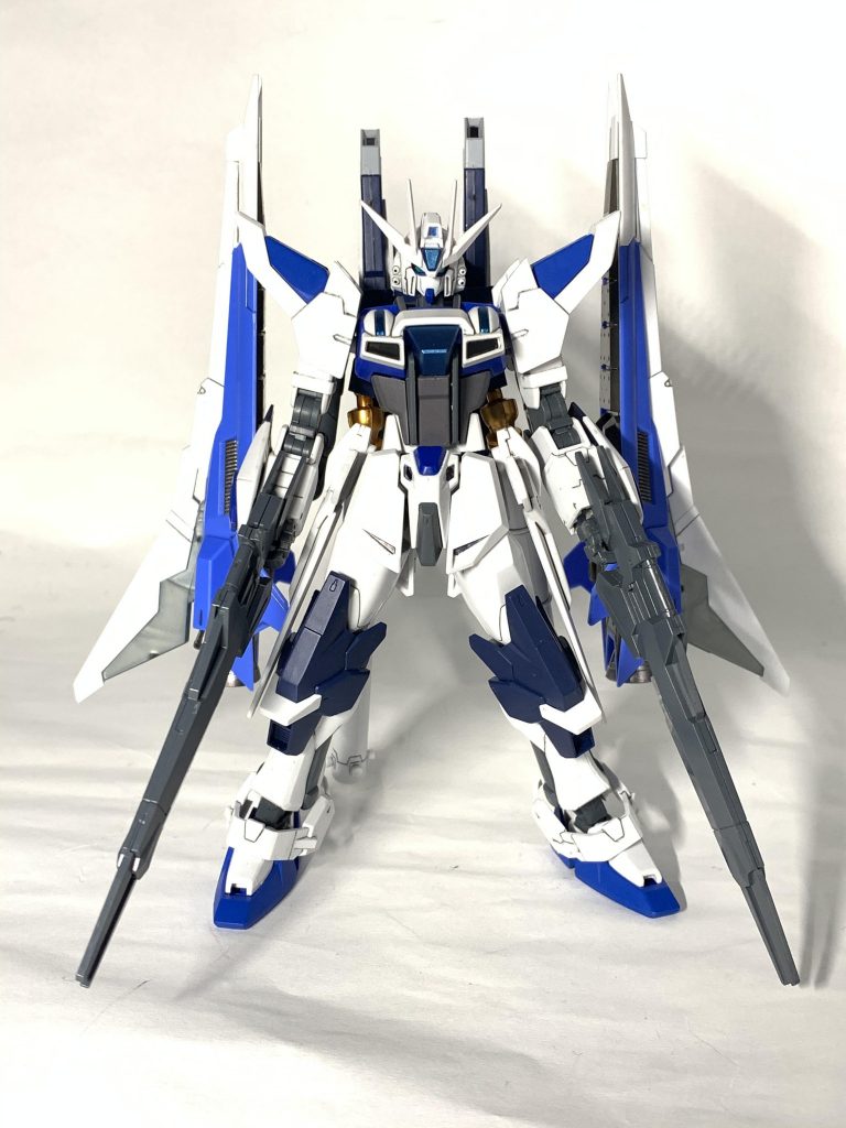 前面から。使用キットはギャラクシーコスモス、Hi-νヴレイブ、v2アサルトバスター、アメイジングストライクフリーダム、ストライクフリーダム、ダブルオースカイです。