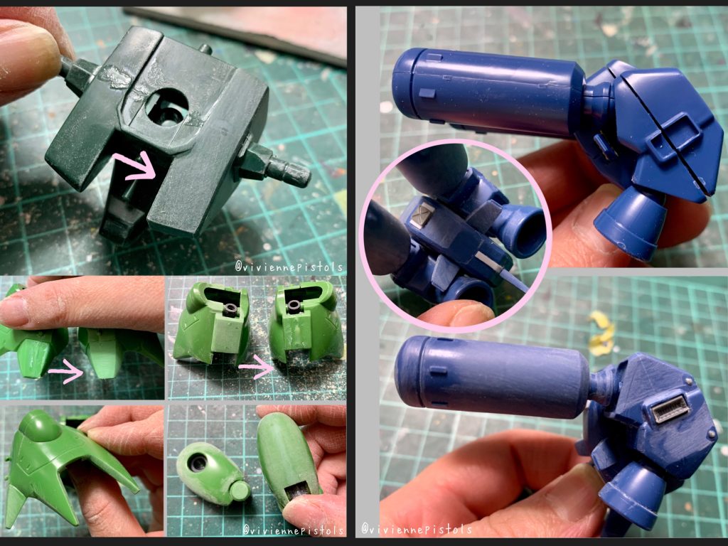 今回制作で1番大変だったのが、合わせ目消しとエッジ出し、C面作りでした。