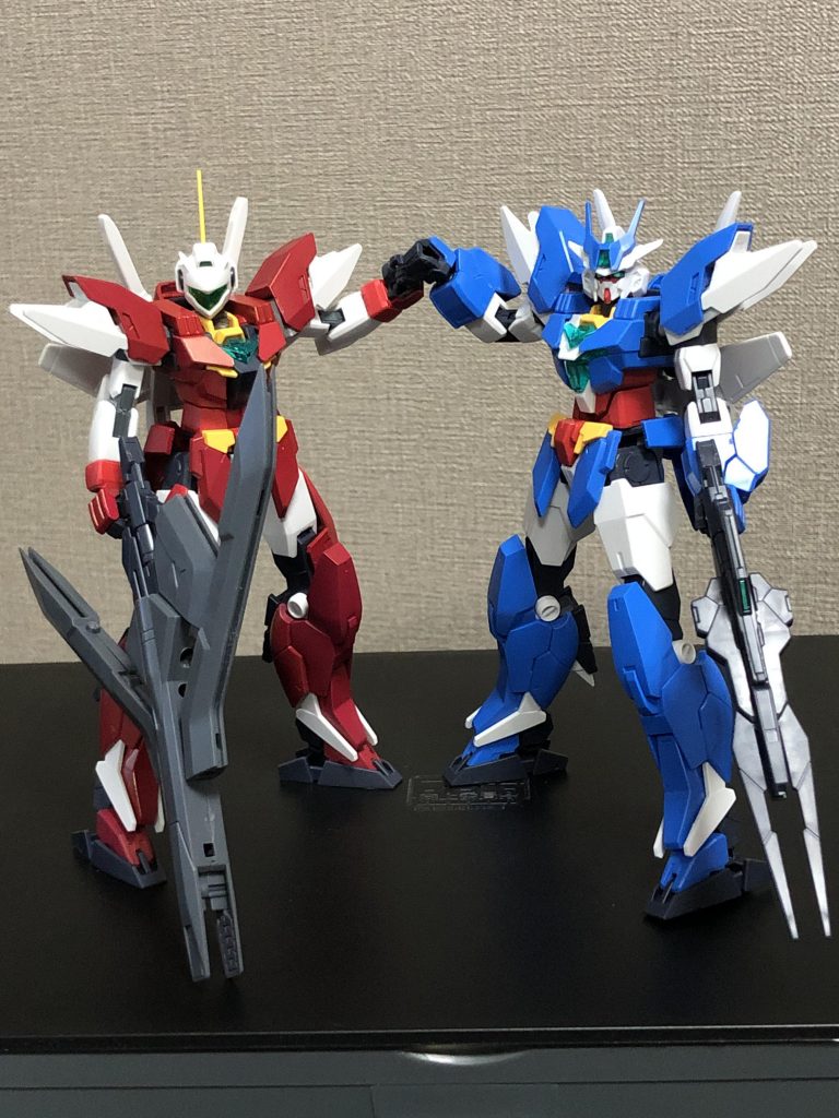 ヒロトとヒナタのお互いに信頼し支え合う感じがすごく好きでこのガンプラでそういうのを表現できたらと思い製作しました