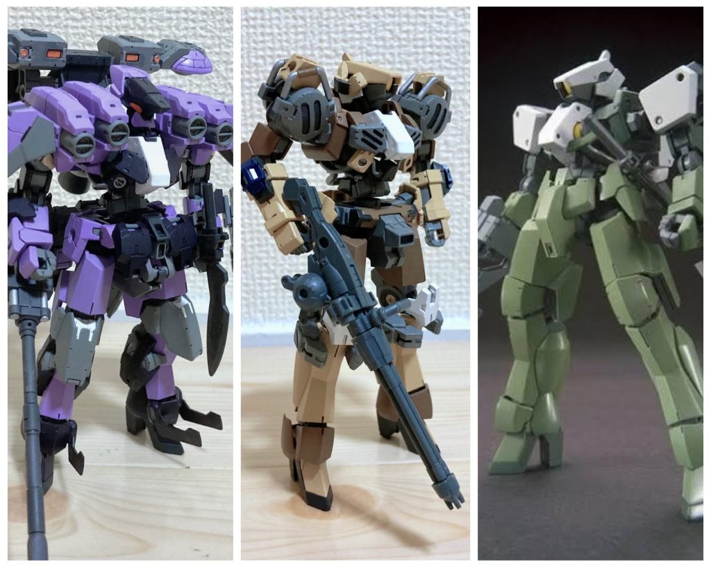 グレイズ改に30MMを合わせてみてめちゃくちゃ楽しかったので、興味の湧いた方はぜひチャレンジしてみてくださいな。最期までありがとうございました！やっぱりグレイズは弄っていて楽しいです☆彡 