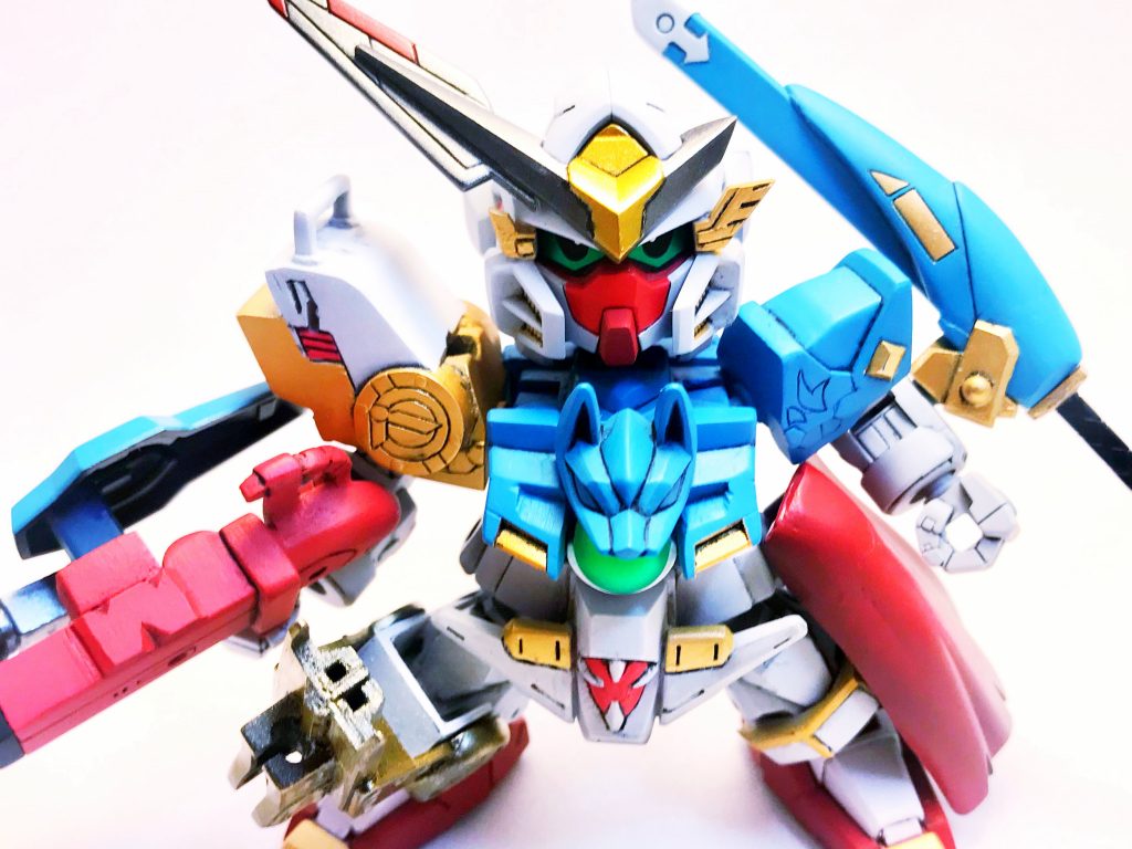 フェイスを赤く塗ってるエクシアはあんまり見ない。