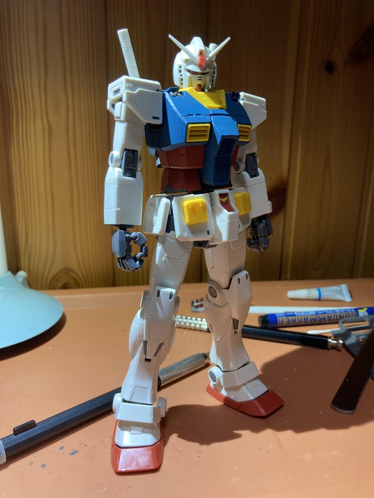 これだけでも十分かっこいい…この後部分塗装、墨入れ、デカール、つや消しを経て完成しました！