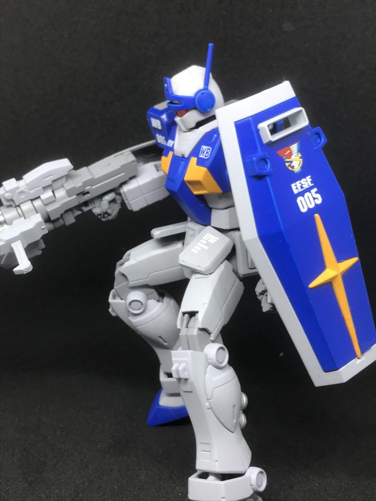 とにかくすばしっこく戦場を掻き回すようなジム。陽動や索敵にも活躍できそう。 