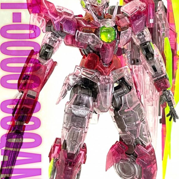 RGダブルオークアンタ トランザムクリア パール仕上げ