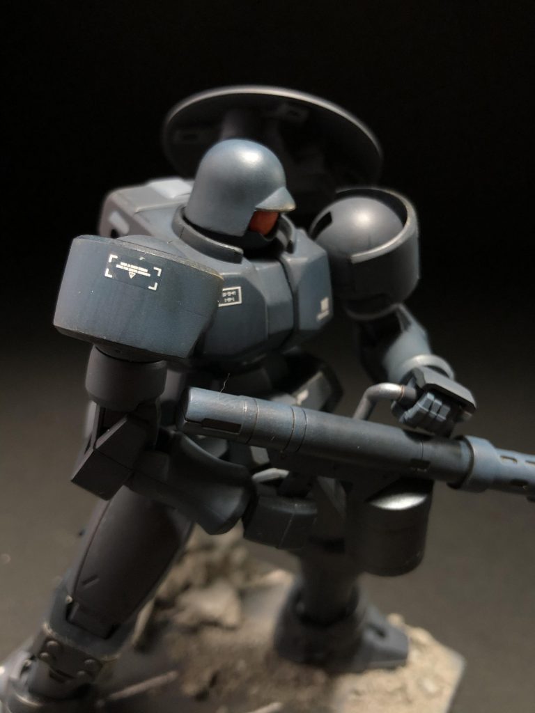 頭部パーツは4パターンありますが、このヘルメット型が一番好きです。