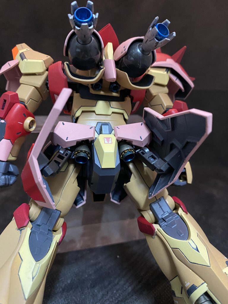 バーニアはビルダーズパーツや、社外パーツで二重化して、クリアブルーで塗装してます。