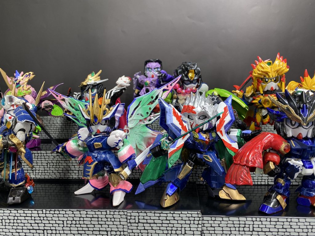 ステージにレンガ模様のシート貼りました。