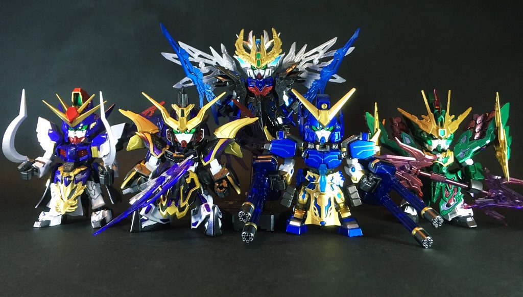 SDガンダムワールドは先日の新展開発表で、孫悟空や織田信長など古今東西の英傑たちをモチーフとした新たな世界観の拡張でアニメ化・ガンプラ化されていくとの事で、今後とも展開がとても楽しみです。創傑伝キットも念願の国内一般販売が来月から順次始まって参りますので、引き続きオリジナル武将製作を楽しませて頂きたく考えております。以上、閲覧頂きありがとうございました。