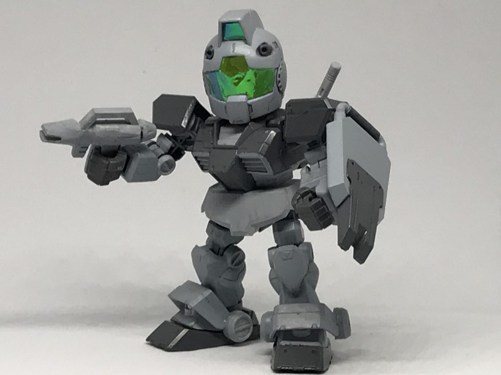 前回の量産型ガンキャノンを作ったら、揃えたくなったので作っちゃいました。1機目は特に改造もせずグレーに塗ったたけです