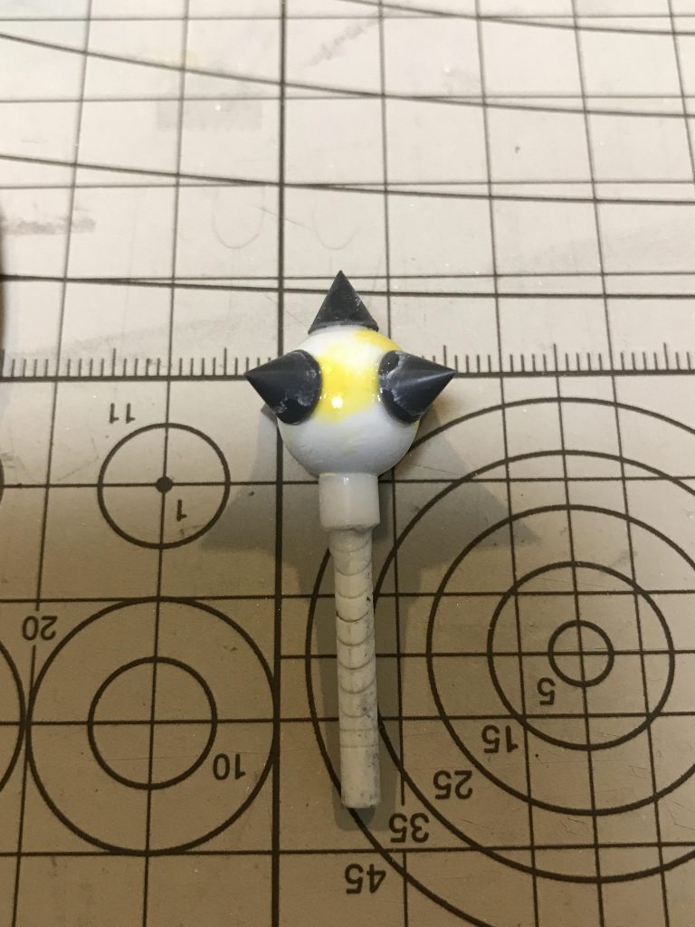 鉄球は孫尚香ガーベラのお団子とスパイクを組み合わせました