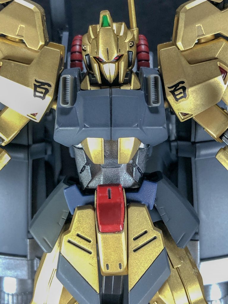 腰部はプラ板で2mm延長して装甲追加のディテールup