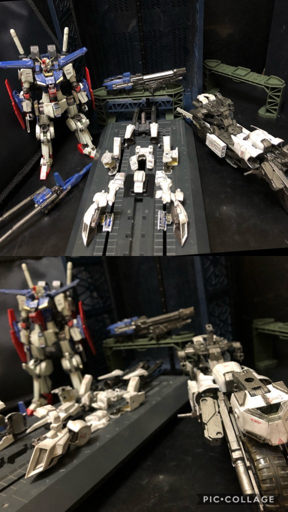 oyz「このメガ−ライダーの装甲だが、パージしてZZガンダムに装着する事で、FA−ZZガンダムになるのだ!」アストナージ「いよいよ仮面ライダーの強化フォームみたいになってきたなぁ。」oyz「火力、機動力、装甲性能がアップするぞ。」アストナージ「強化フォームだからね。」oyz「そしてなんと!可変形態であろうとも装甲を装着可能なのだっ!ではいくぞ!FA...チェンジ、ドッキングGOっ!!」アストナージ「コレ宇宙世紀だから!ビルド系じゃないから!かけ声やめてー!」・FA−GフォートレスGフォートレスにフルアーマーのパーツを装着した機体。バックパックのビームガトリング2丁とメガ・キャノンが追加武装となっている。