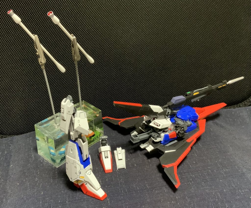 誤ってノズルをランナーから切り離してしまったのでどの様に塗装しようか?悩んで、妙案を思いつくっ(°▽°)