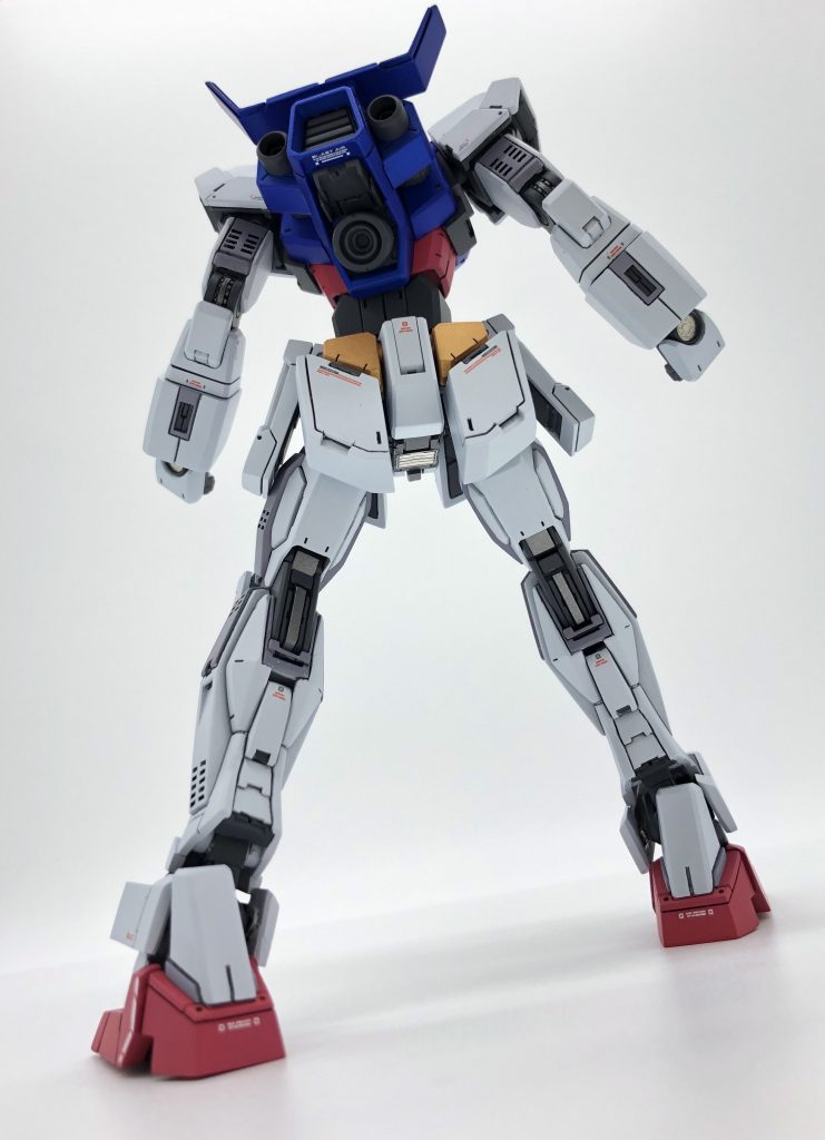 後ろ姿のディテールも拘りました。足首がスカスカだったのがきになったので頑張って埋めました。