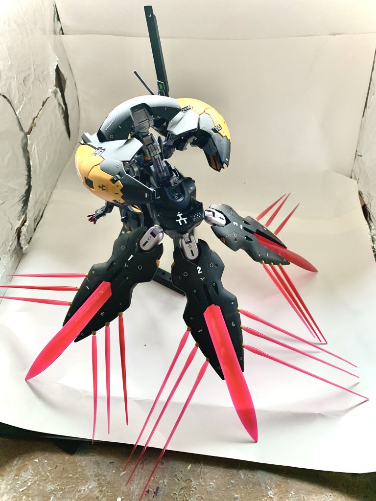 塗装ハゲが怖いので、MA形態にはできません。