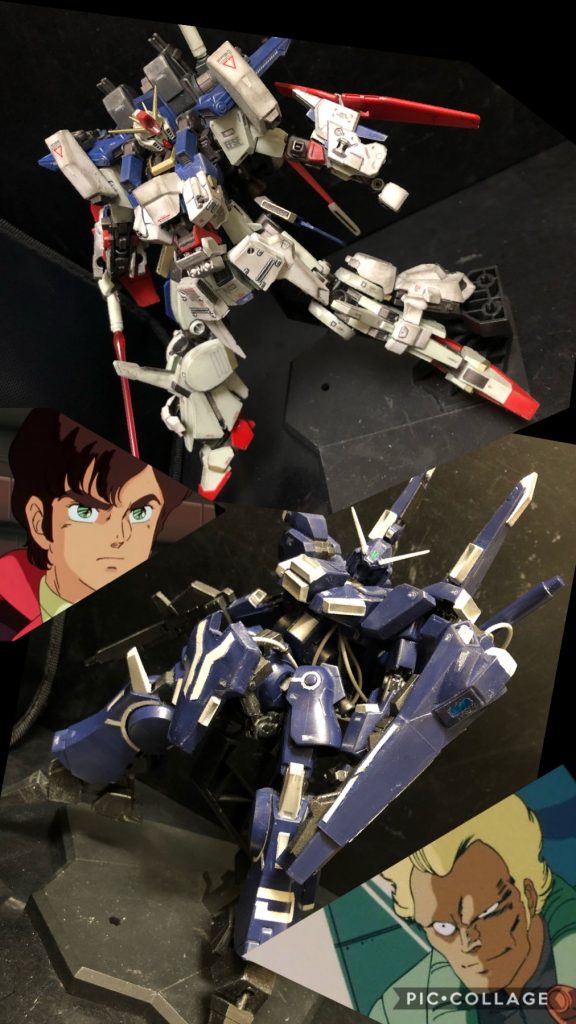 ジュドー「ティターンズってもう無くなったんだろ!?戦う意味なんか、ないじゃないかよ!」ヤザン「クク、ネオジオンへの手土産さ。」ジュドー「ティターンズって地球連邦だろ!?アンタは連邦軍の軍人だろ?連邦軍人がネオジオンに手土産って、一体どうゆう事なんだよ!?」ヤザン「ハハハっ!決まってる!転職ってヤツだ。オレは戦えれば、なんでもいいんだよ!」ジュドー「なんてヤツだ!」ヤザン「その為にアクシズに置いてあったのをこのMSを拝借した!このMSについて、詳しくは過去ページのガンダムMk−Ⅴ可変検証試作型ページを見てみるんだな!」ジュドー「そんなのいちいち見てらんないよ!」