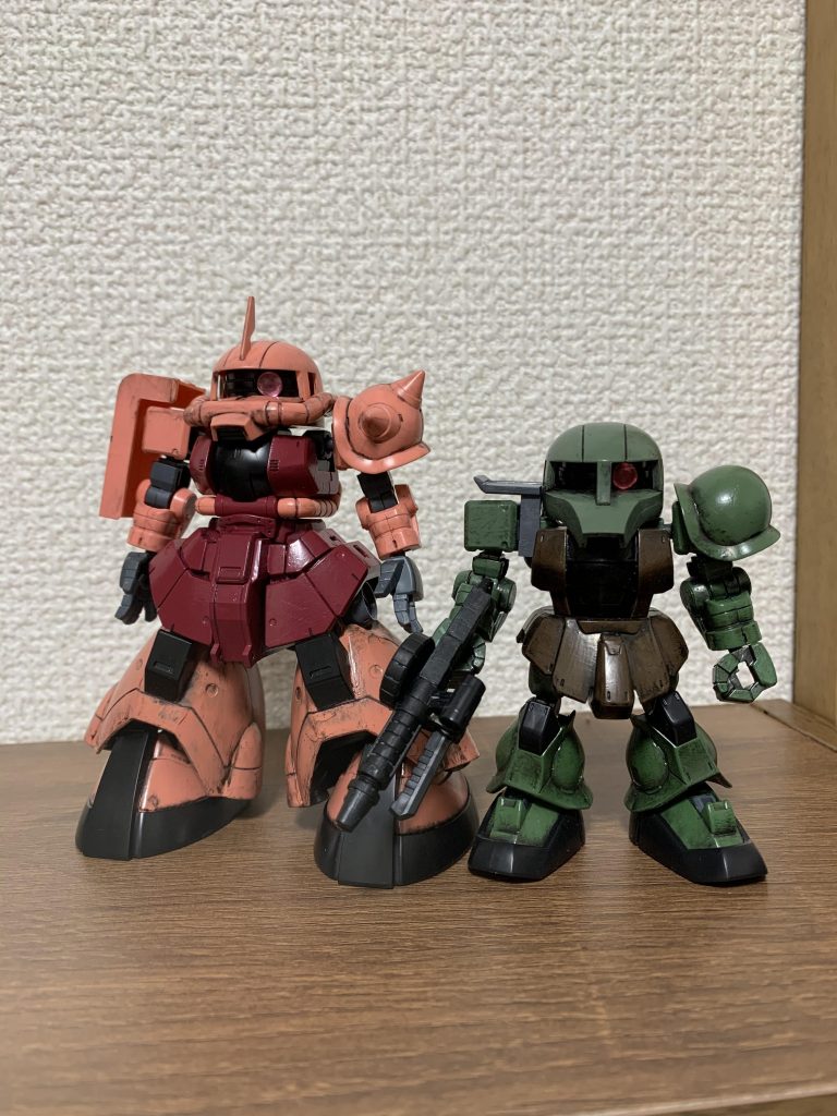 通常のSDCSと頭ひとつ分、頭身が合わず。でも試作型だからこんなもんですよ（笑）