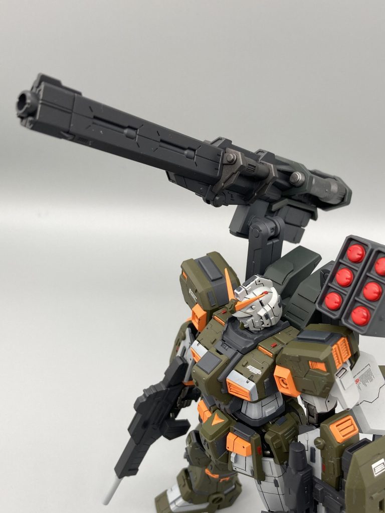 デュエルのバズーカを使用（RGのゴールドフレームのやつです）ミサイルポットとスタビライザーはアムアムからポン付け