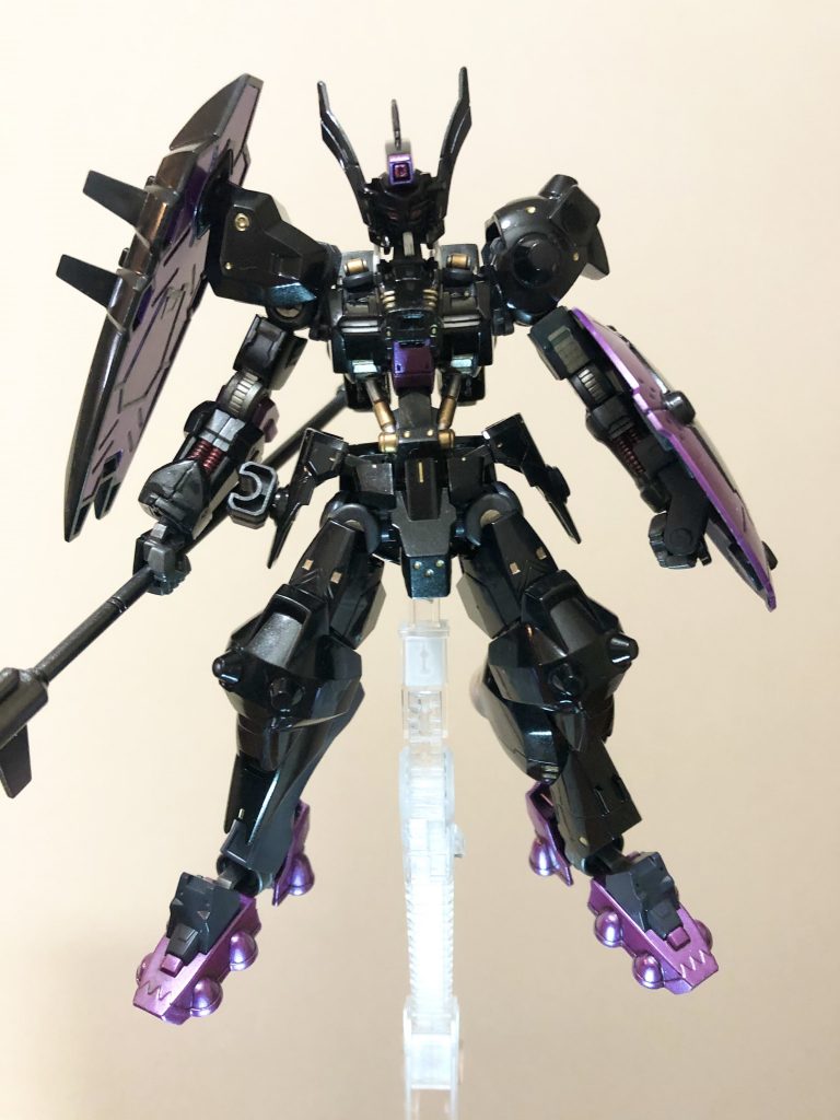 ブックオフで780円で購入、最初の制作者の方がツヤ消しに失敗したらしく、全身 白化した状態で売りに出されてました。グレイブは欠品😭